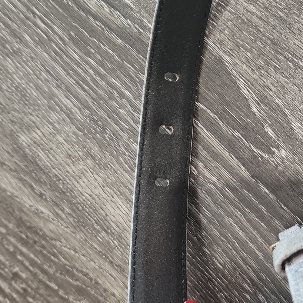 Vintage Escada Velvet Leather Belt - Picture 4 of 7